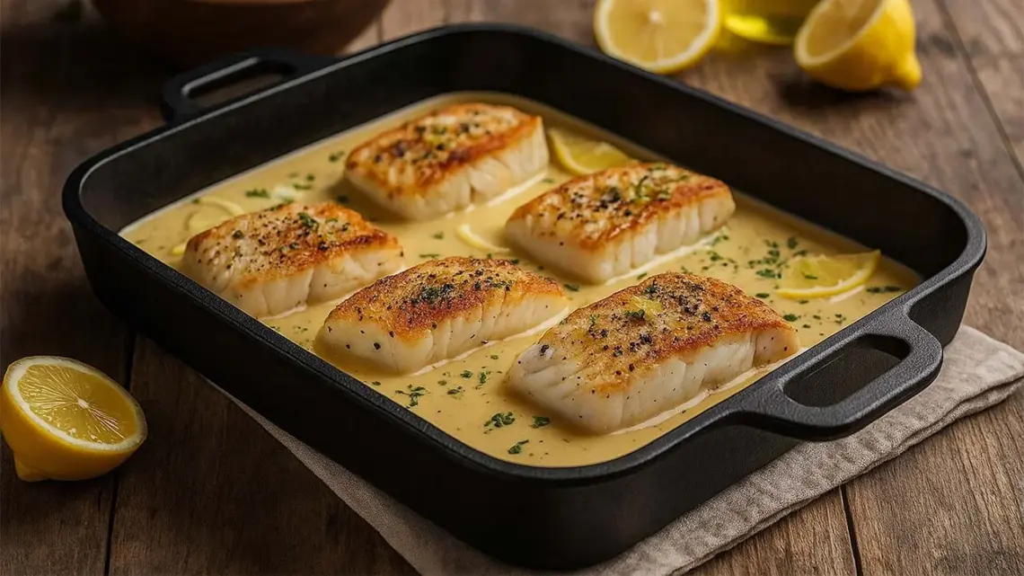 Cabillaud à la moutarde à l'ancienne : recette facile et savoureuse au four