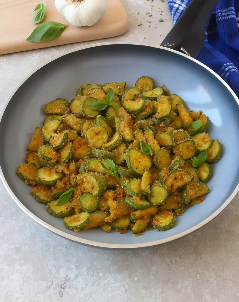 Courgettes sablonneuses à la poêle : prêt en 15 minutes !