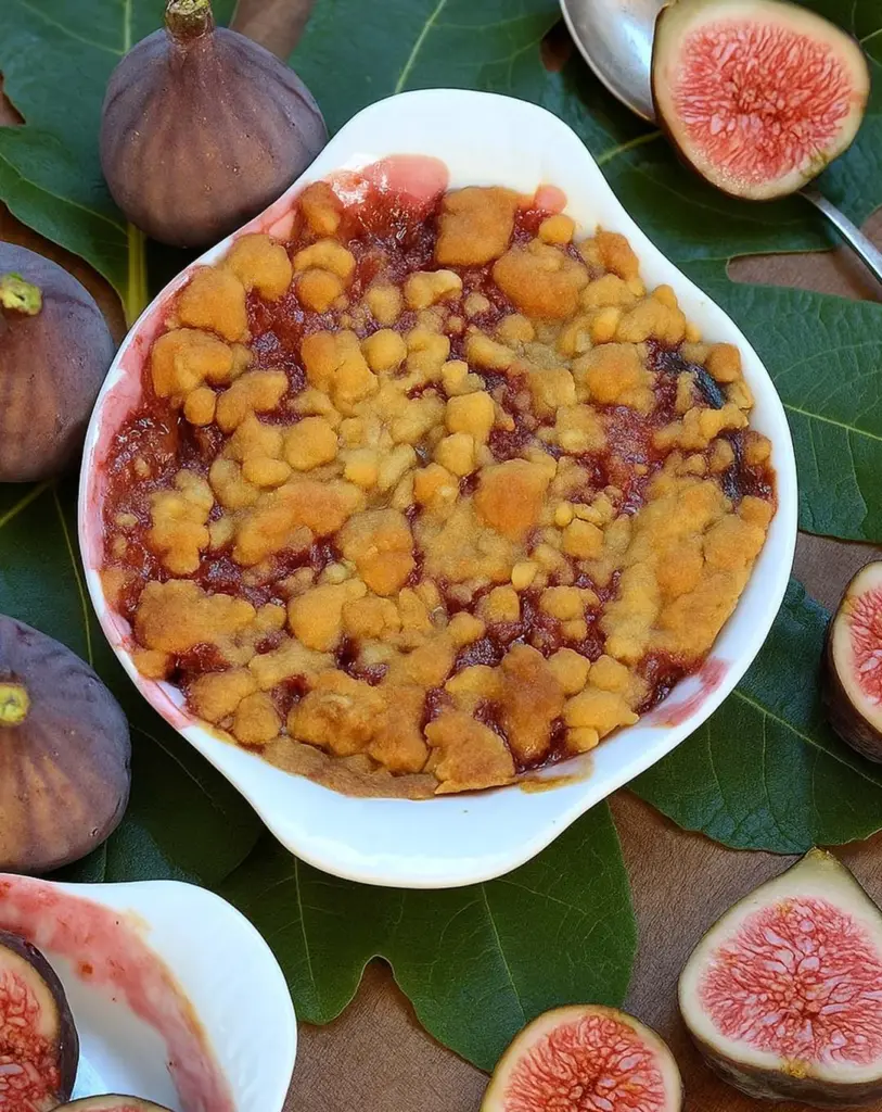 Crumble aux figues facile et gourmand