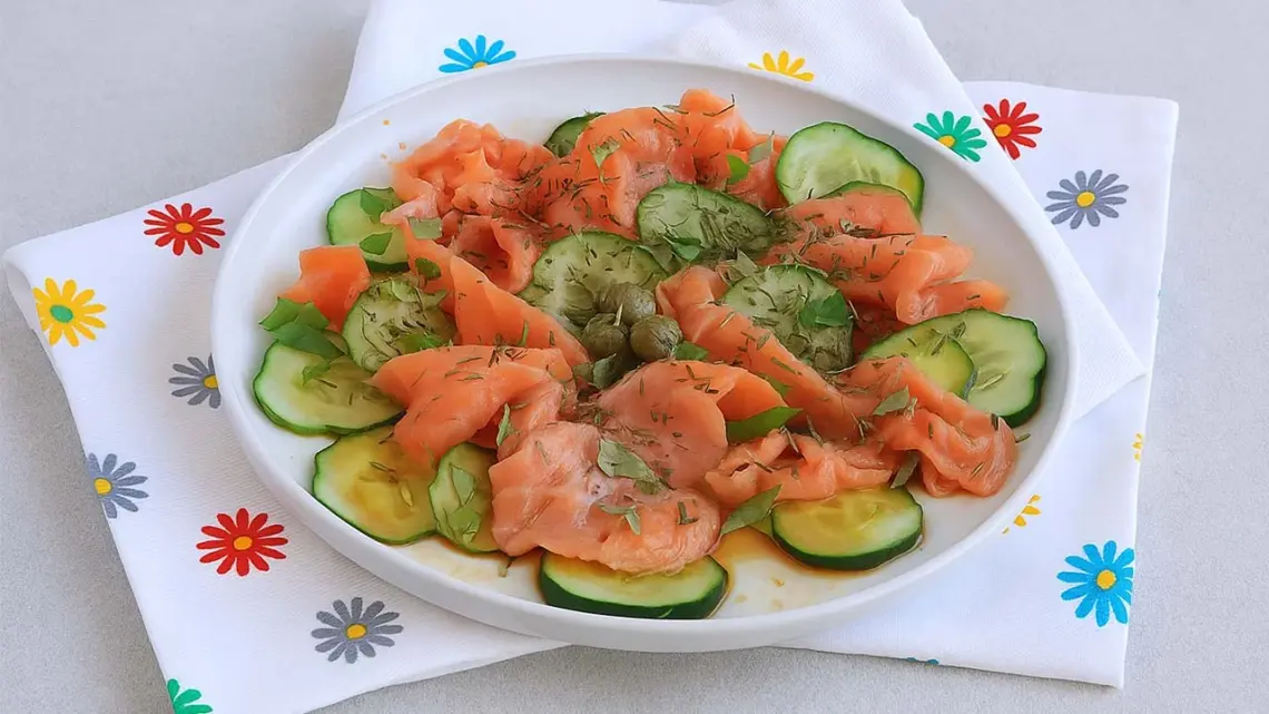 Entrée fraîche au saumon fumé et concombre : recette express et légère