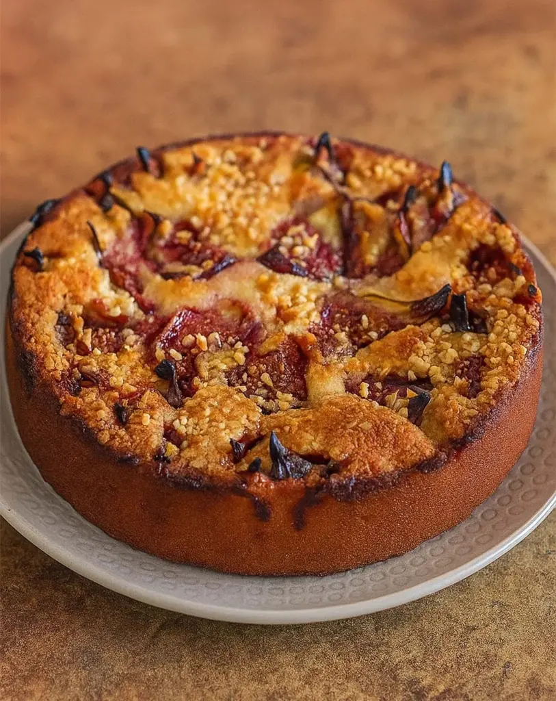 Financier géant aux figues fraîches : un dessert moelleux et fondant à l'amande