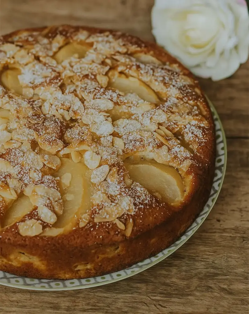 Gâteau aux poires et pépites de chocolat moelleux : recette facile et gourmande
