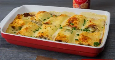 Lasagnes roulées au jambon et aux champignons : une recette réconfortante