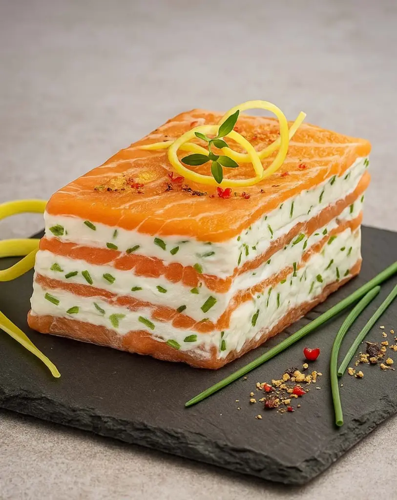 Mille-feuille de saumon fumé au mascarpone citronné : une entrée raffinée et facile