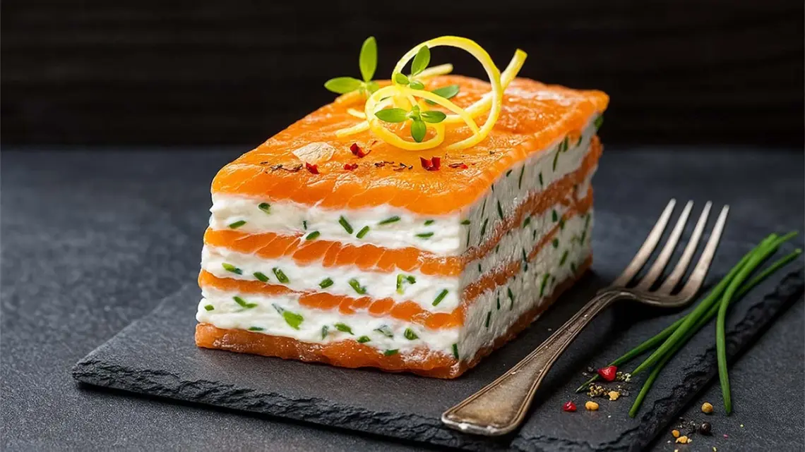 Mille-feuille de saumon fumé au mascarpone citronné : une entrée raffinée et facile