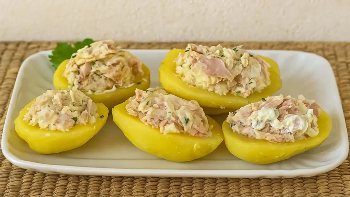 Pommes de terre farcies froides au thon : une recette rapide et crémeuse