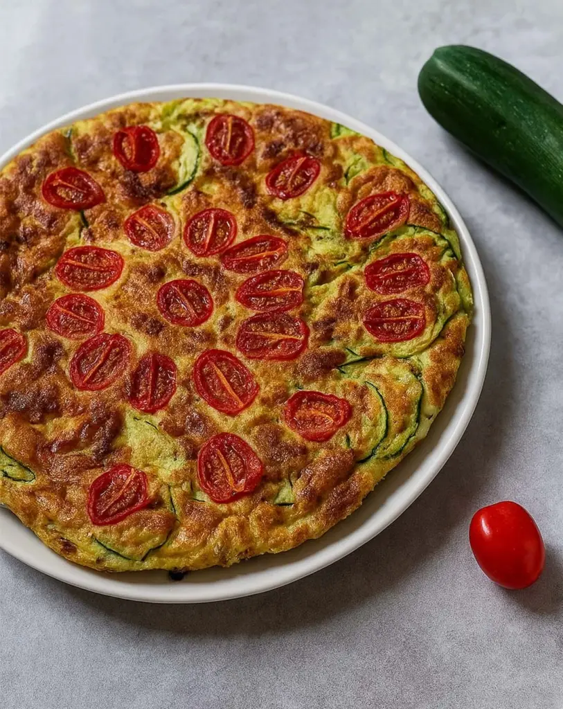 Quiche sans pâte courgettes et tomates cerises : recette légère