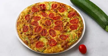 Quiche sans pâte courgettes et tomates cerises : recette légère
