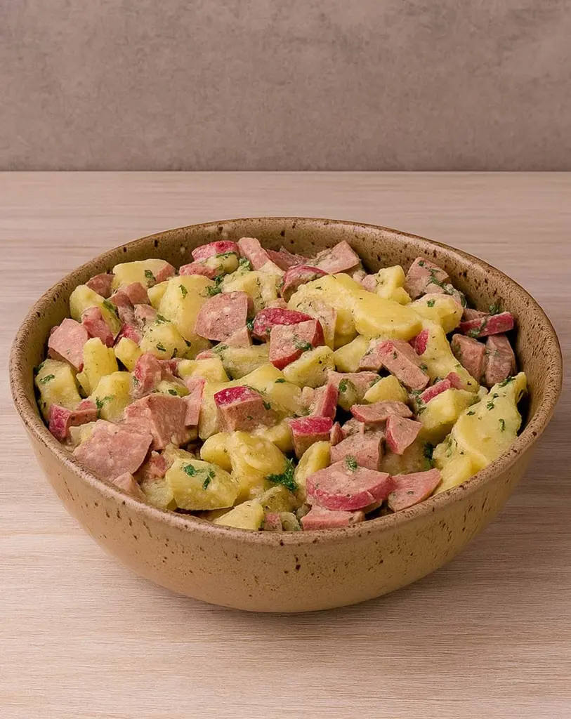 Salade de pommes de terre et cervelas : une recette alsacienne