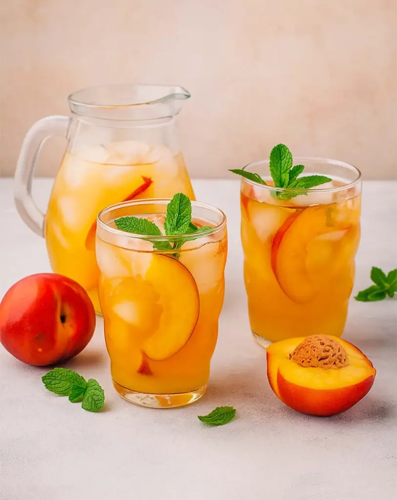 Sangria à la pêche maison : boisson fraîche et fruitée pour l’été