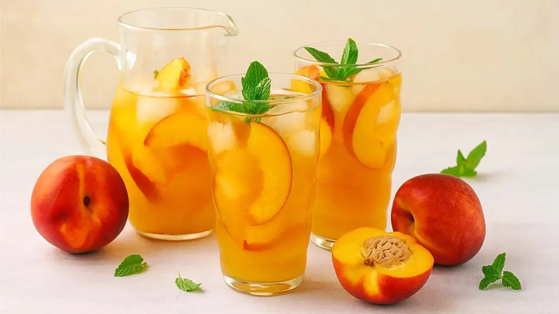 Sangria à la pêche maison : boisson fraîche et fruitée pour l’été