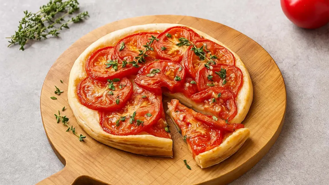 Tarte à la tomate et moutarde : recette facile aux herbes de Provence