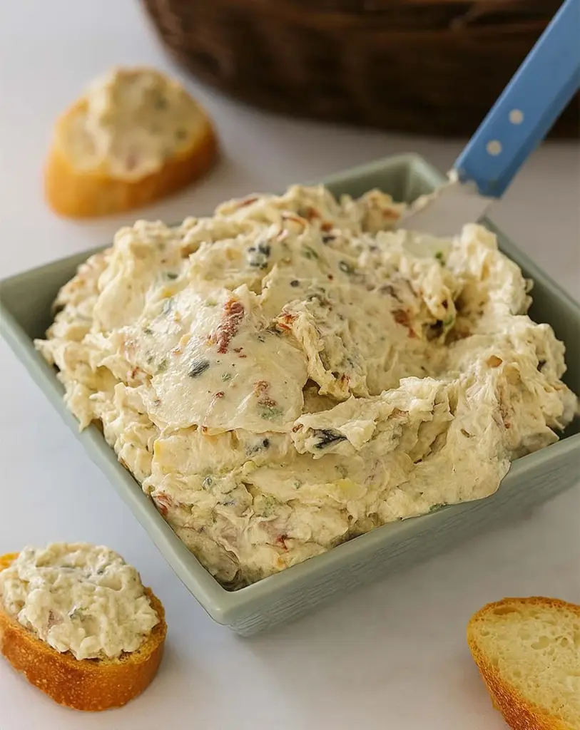 Tartinade toscane aux artichauts et tomates séchées