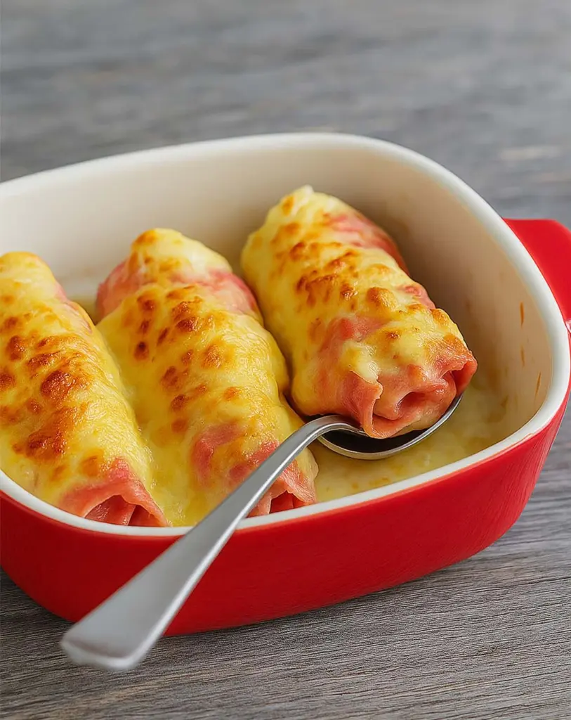 Endives au jambon gratinées recette facile et savoureuse au four