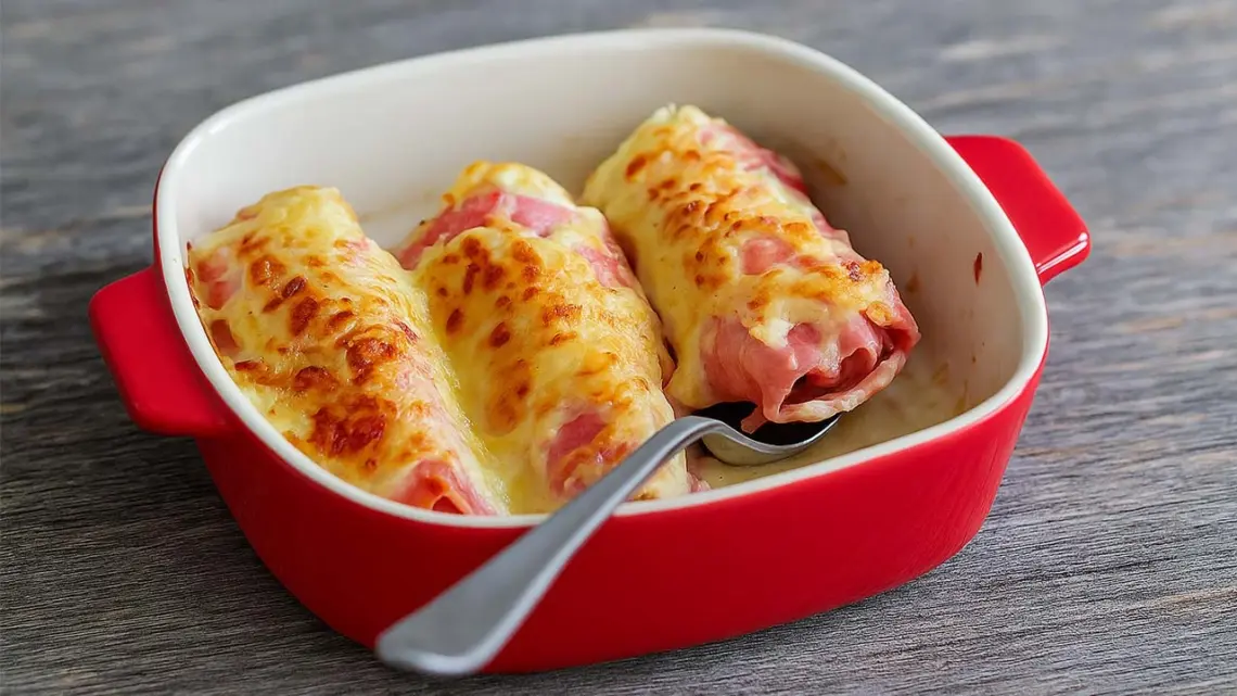 Endives au jambon gratinées recette facile et savoureuse au four