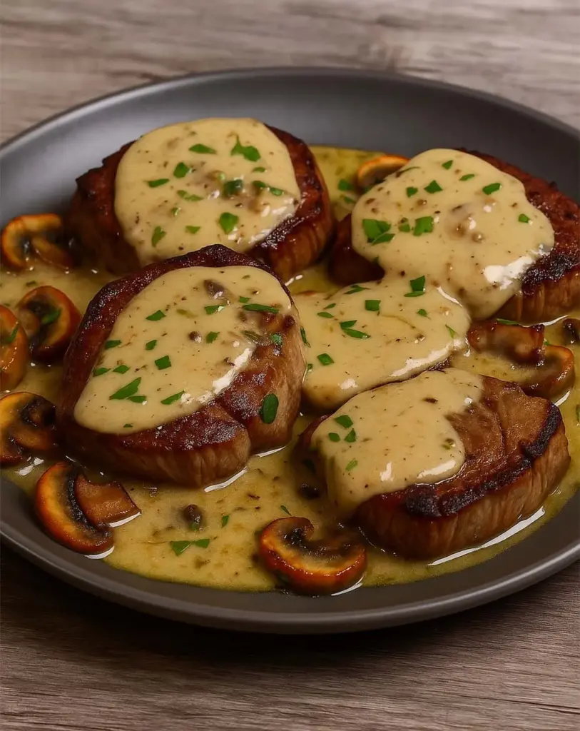 Filet Mignon au Boursin et Champignons : Fondant et Savoureux