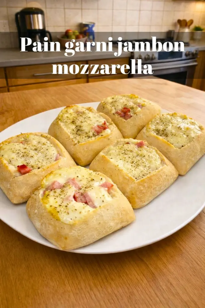 Pain garni jambon mozzarella une idée apéro facile et fondante