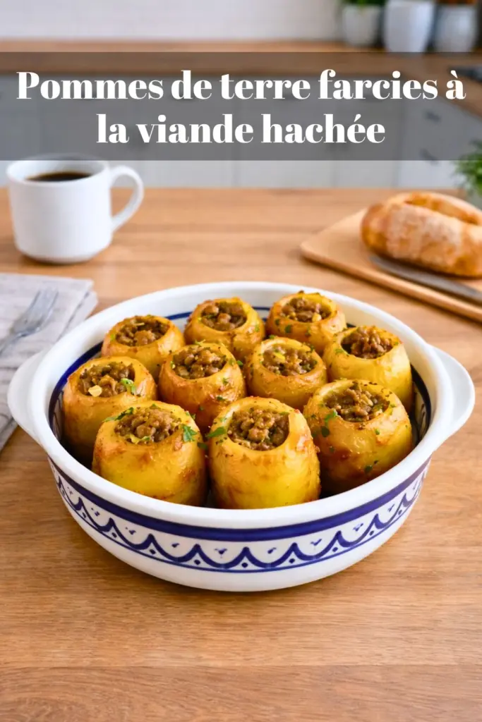 Pommes de terre farcies à la viande hachée : un plat familial