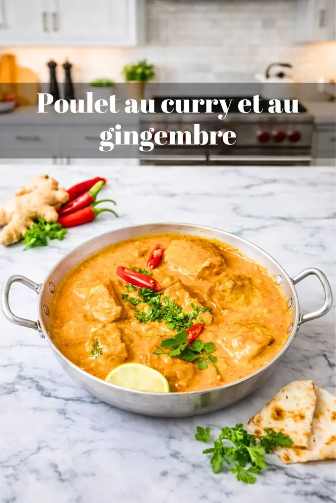 Poulet au curry et au gingembre, recette express et savoureuse