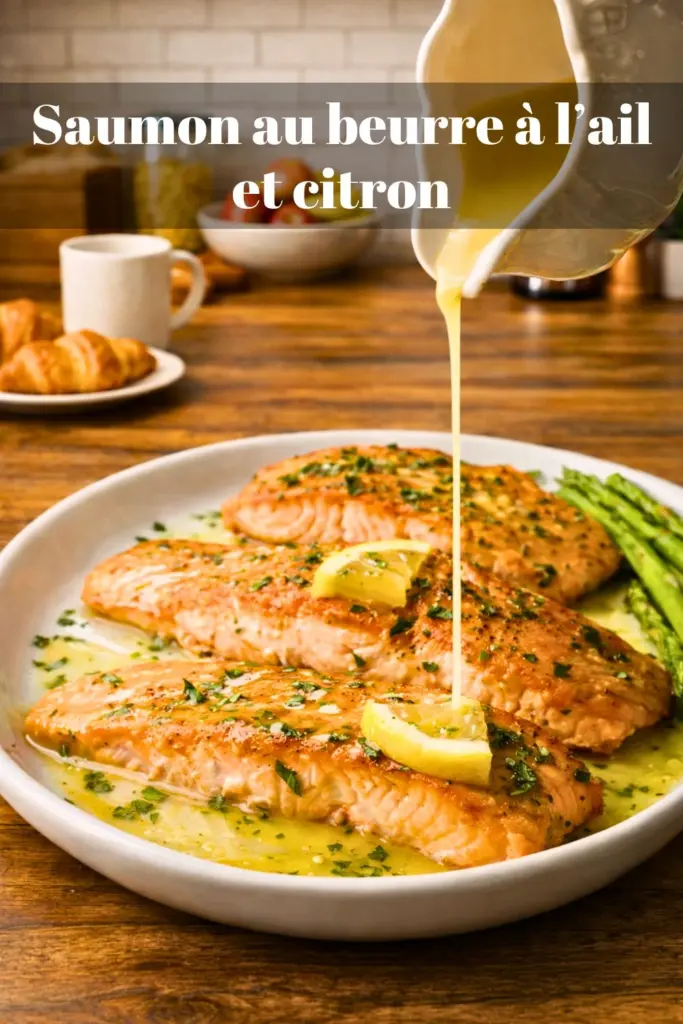 Saumon au beurre à l’ail et citron : une recette facile et savoureuse