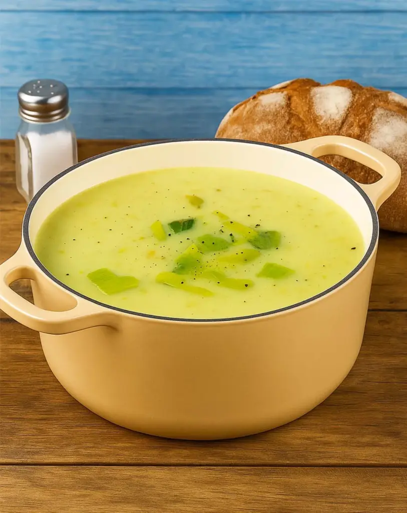 Soupe de poireaux au Boursin facile et crémeuse