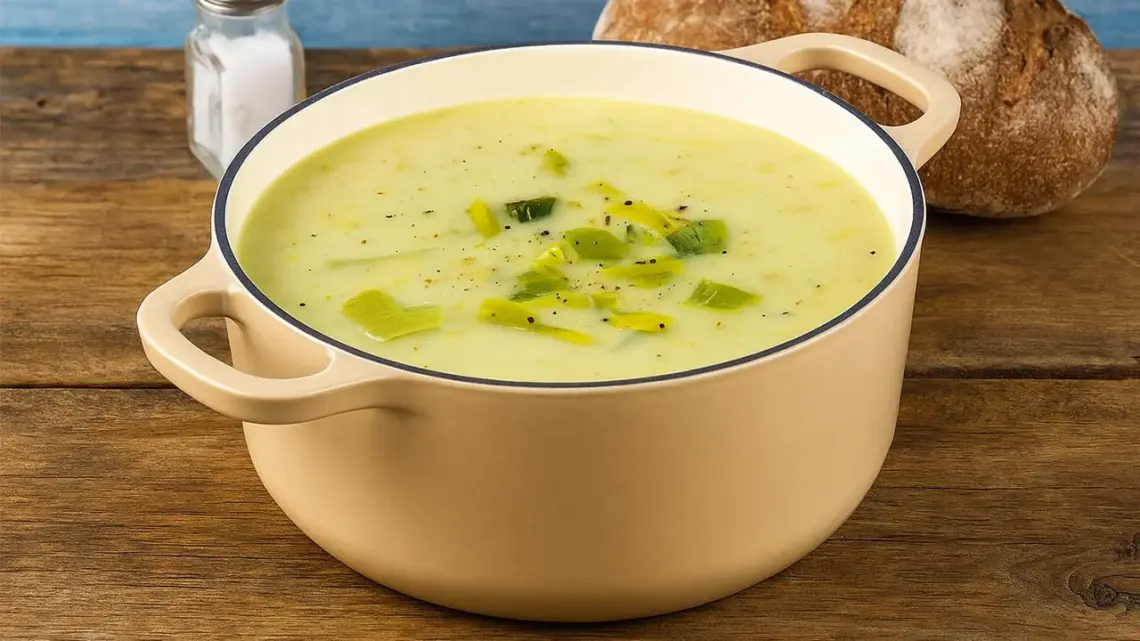 Soupe de poireaux au Boursin facile et crémeuse