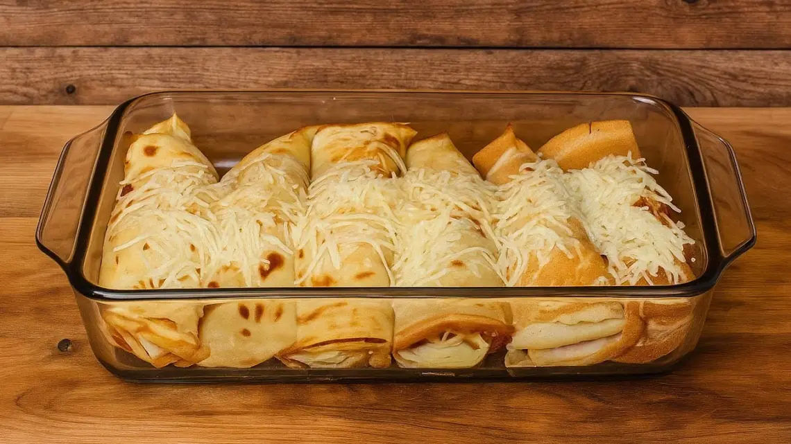 Crêpes au jambon, fromage, et champignons à la béchamel : recette familiale facile et gourmande