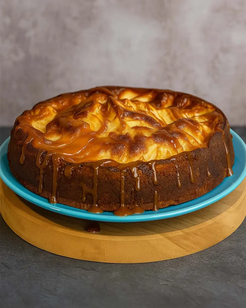 Gâteau au yaourt pommes et caramel beurre salé : dessert moelleux et gourmand