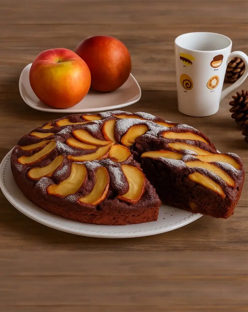 Gâteau au yaourt pommes et chocolat : Facile, moelleux et plein de saveurs