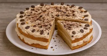 Gâteau fourré à la crème au café : un dessert fondant et raffiné fait maison