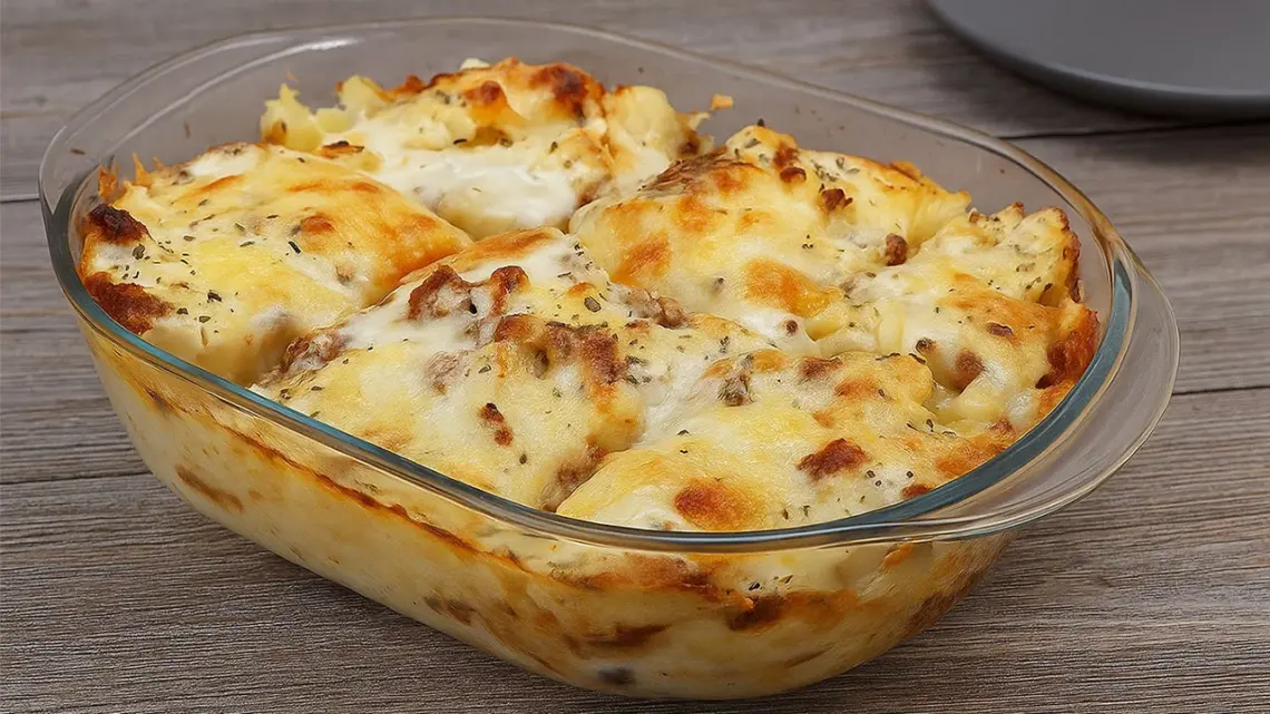 Gratin de pommes de terre à la viande hachée facile et savoureux