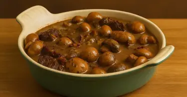 Joue de Bœuf Mijotée aux Champignons : un plat réconfortant et plein de saveurs