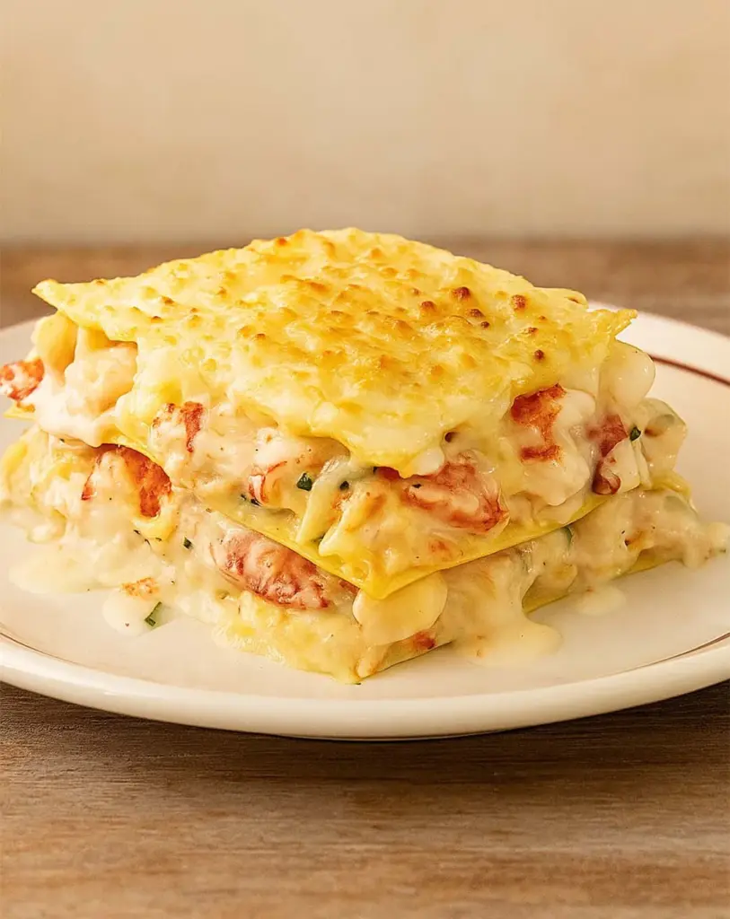 Lasagne aux fruits de mer gratinée : un plat raffiné et crémeux à savourer