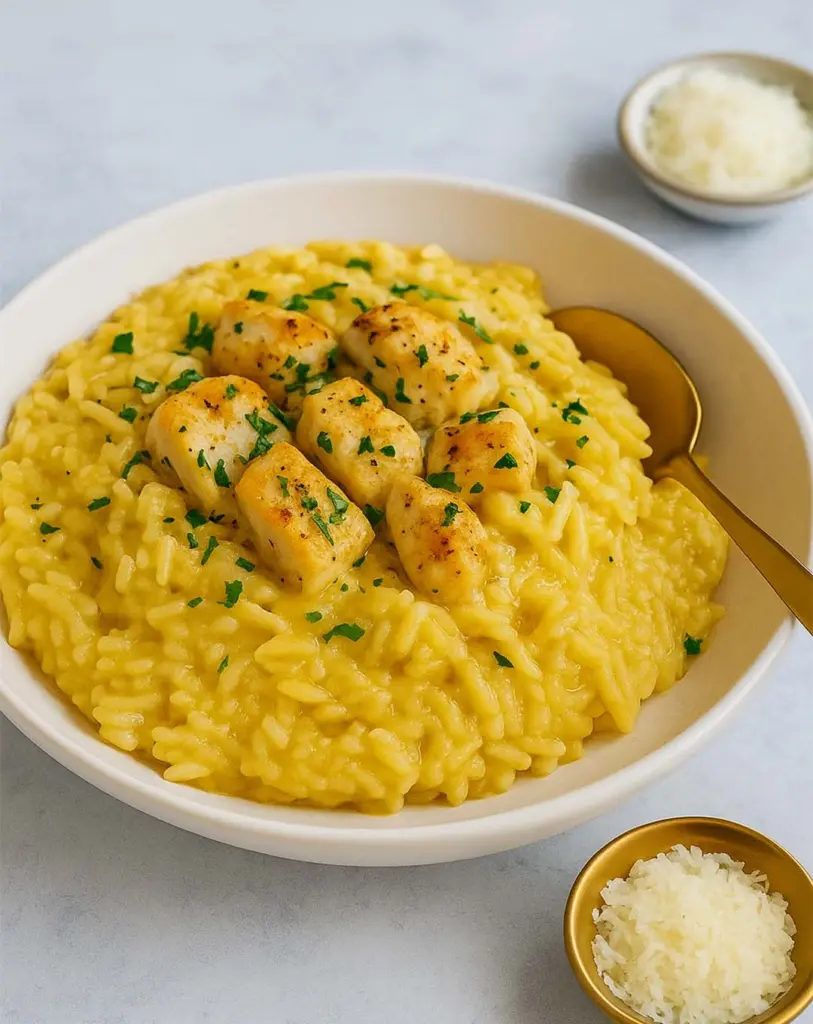 Orzo crémeux au poulet et cheddar fondant : le plat réconfortant prêt en 30 minutes