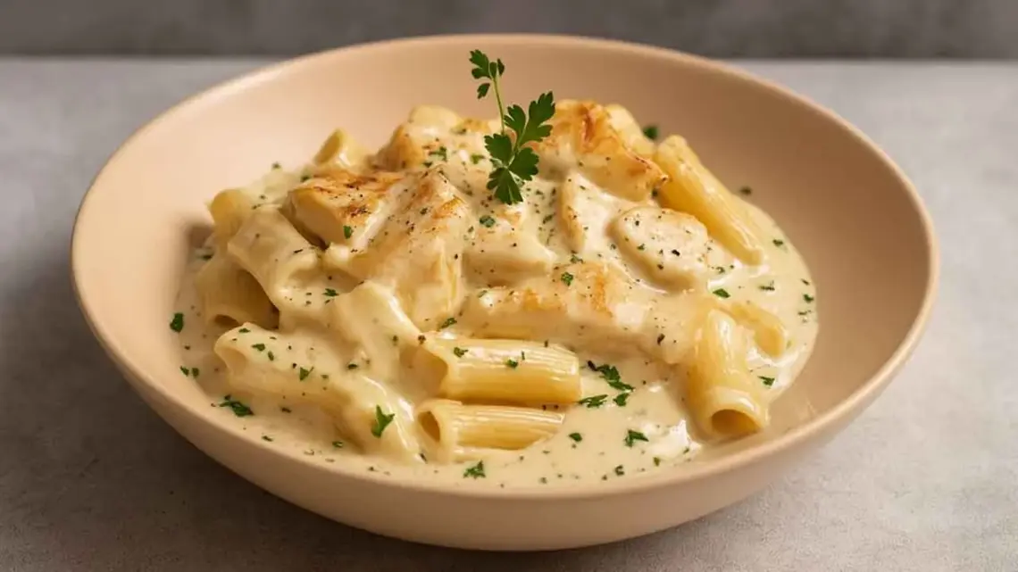 Pâtes au poulet et sauce crémeuse au Boursin : un plat fondant, gourmand et plein de saveurs