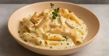 Pâtes au poulet et sauce crémeuse au Boursin : un plat fondant, gourmand et plein de saveurs