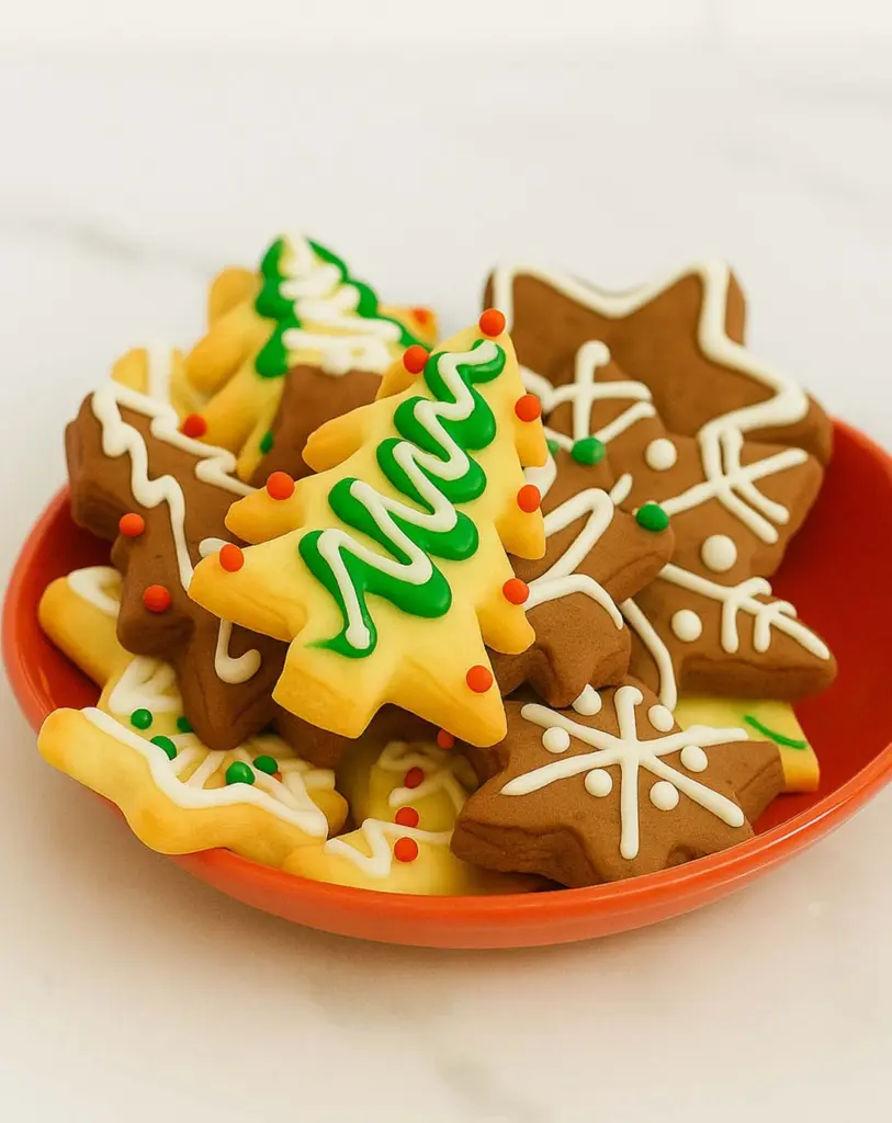 Petits sablés du Père Noël : Sablés de Noël décorés