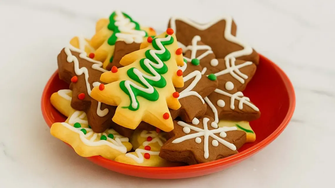 Petits sablés du Père Noël : Sablés de Noël décorés