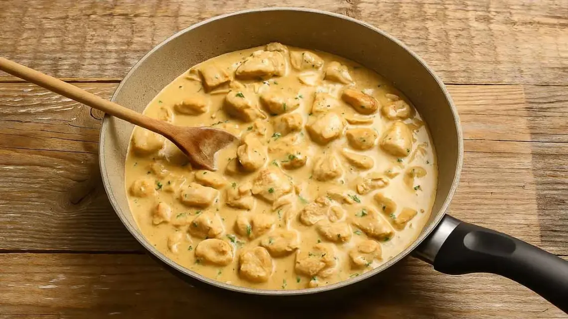 Poulet à la crème et aux champignons : un grand classique fondant et plein de saveurs