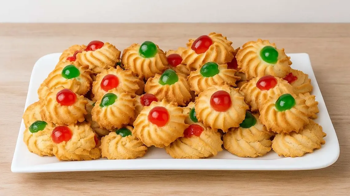 Sablés de Noël aux amandes et cerises confites : des biscuits festifs et parfumés