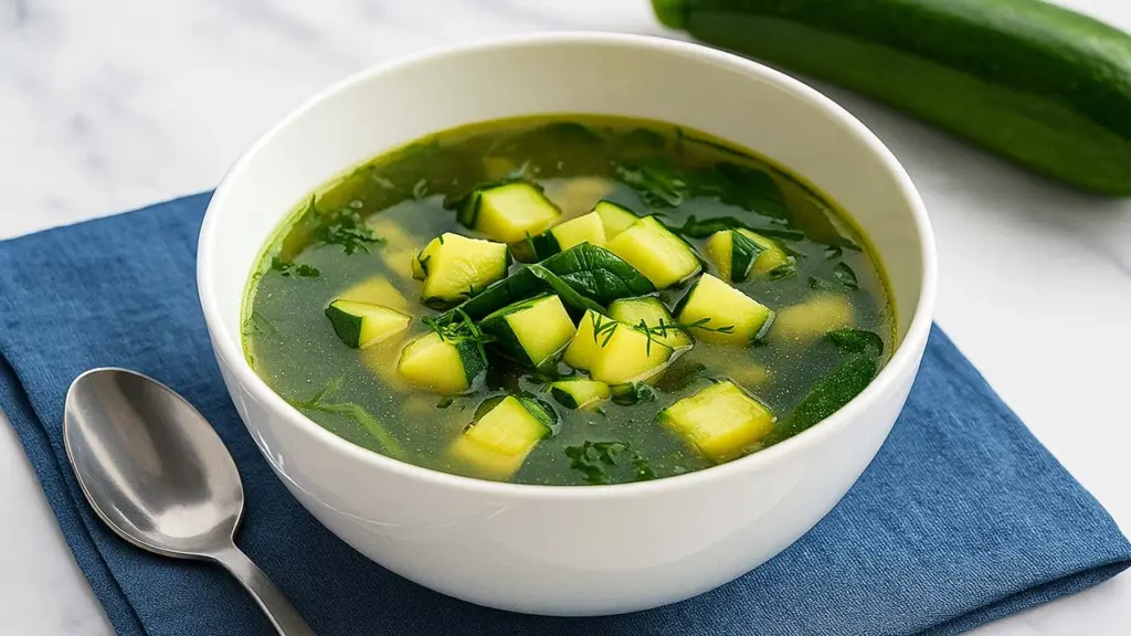 Soupe Brûle-Graisses aux Courgettes et aux Épinards