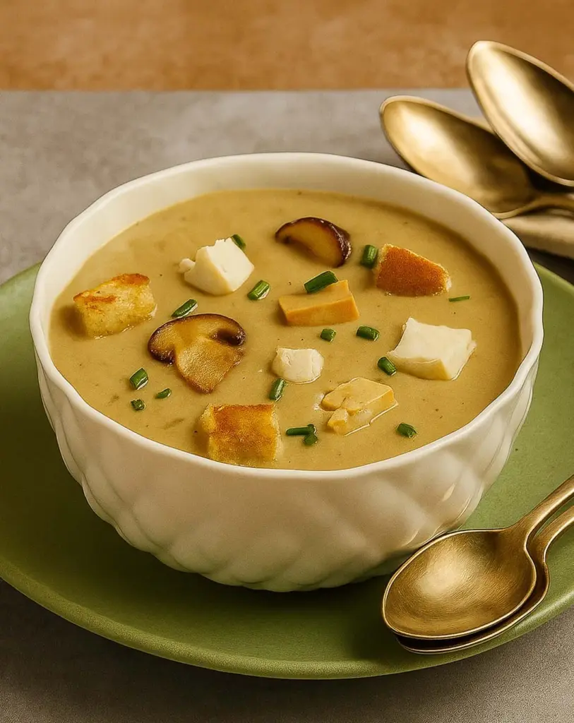 Soupe aux cèpes, Chaource et foie gras : une recette raffinée et automnale
