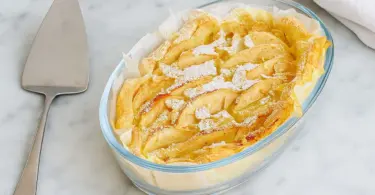 Tarte aux pommes à la crème d’amandes et de citron : un dessert fondant et parfumé