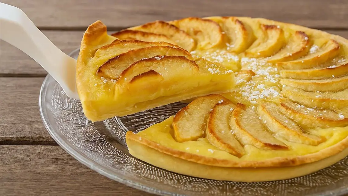 Tarte aux pommes et à la crème fraîche : une douceur classique et gourmande