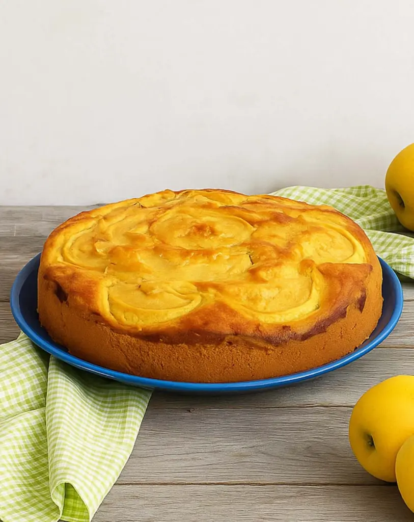 Tarte aux pommes sans lait et sans beurre – un dessert léger et fondant