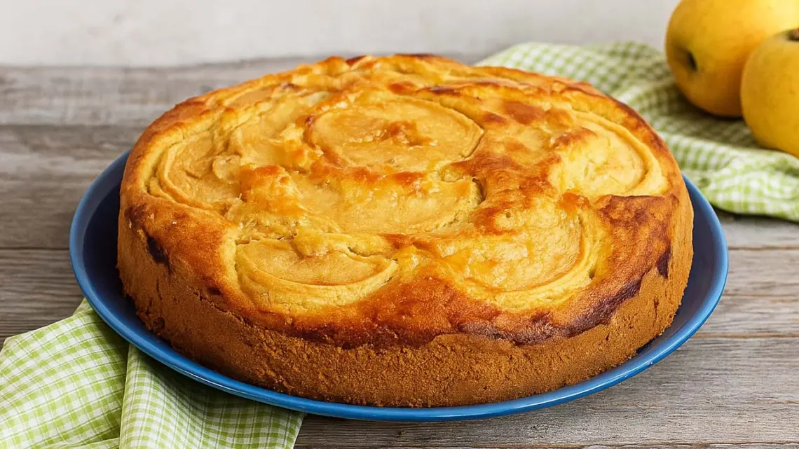 Tarte aux pommes sans lait et sans beurre – un dessert léger et fondant