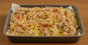 Tranches de pommes de terre au thon – un plat fondant, gourmand et facile au four