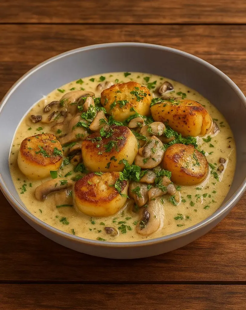 Blanquette de Saint-Jacques aux Champignons : Un Plat Raffiné Prêt en 30 Minutes