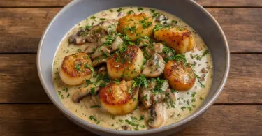 Blanquette de Saint-Jacques aux Champignons : Un Plat Raffiné Prêt en 30 Minutes