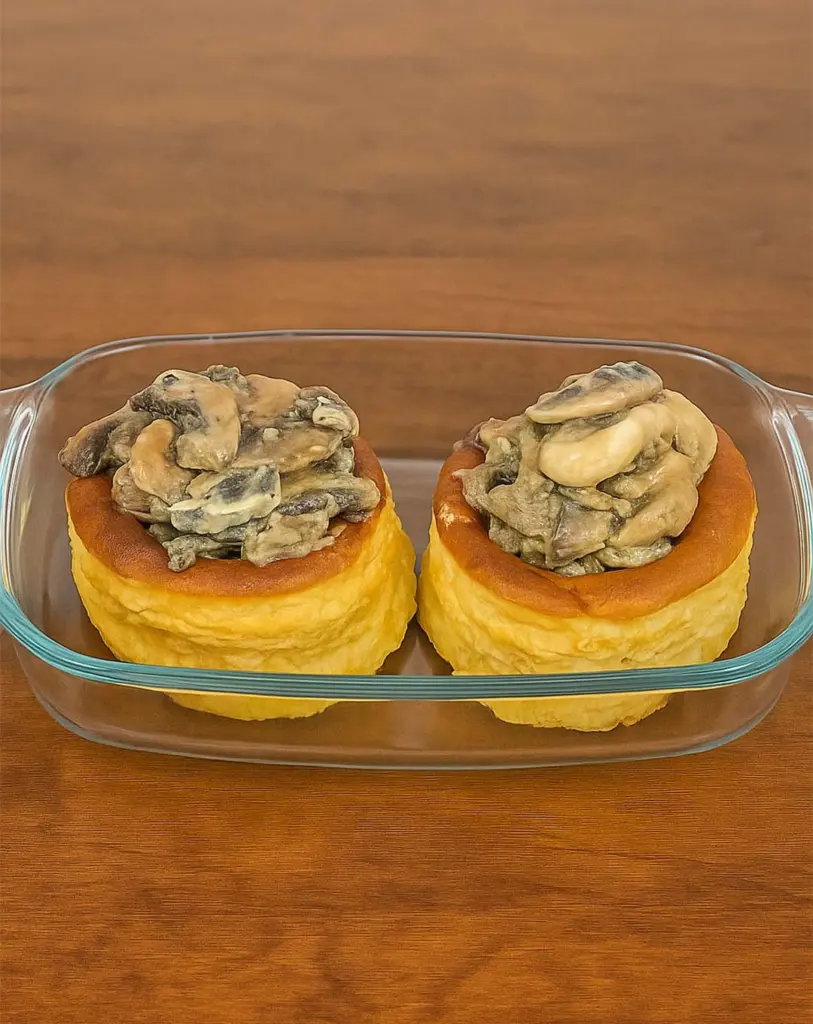 Bouchées à la Reine aux champignons et sauce foie gras : Une entrée raffinée